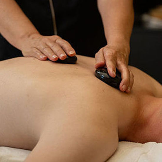 Bild von Hot-Stone-Massage Paar Körperrückseite | 40 Min.
